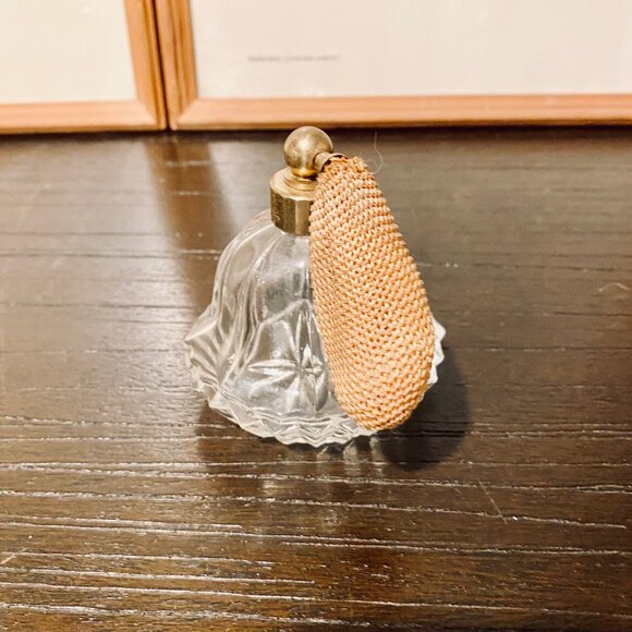 Vintage Art Deco Mid Century Modern Glass Perfume Bottle Decorative Piece - Picture 6 of 6